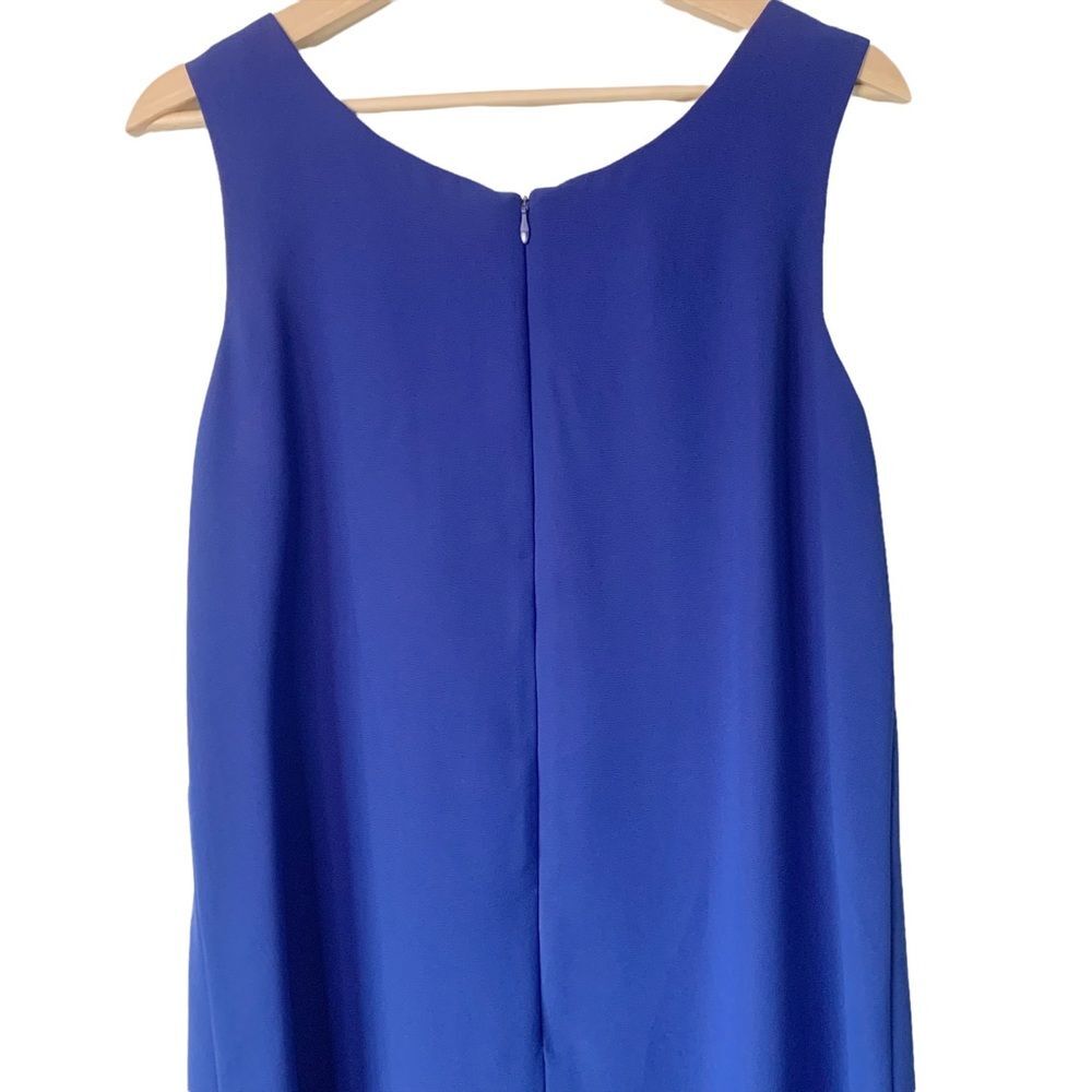 Scott McClintock Blue Sheath Sleeveless Knee Length Dress Size M Women - Picture 3 of 12